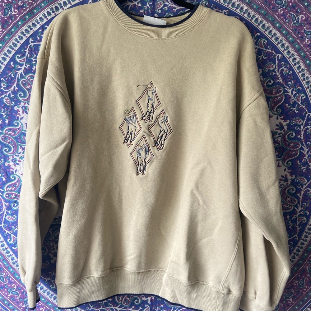 Men’s golf crew neck sweater